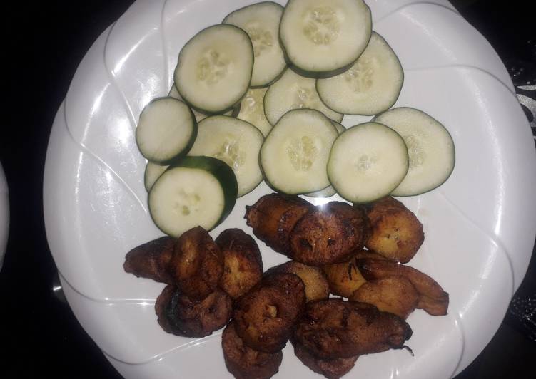 Plantain with cucumber