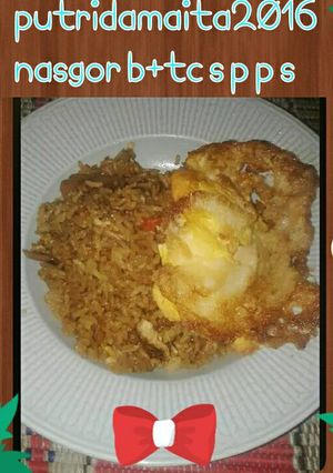 Foto resep Nasi goreng bakso+telur ceplok🍳 super pedas spesial🍛