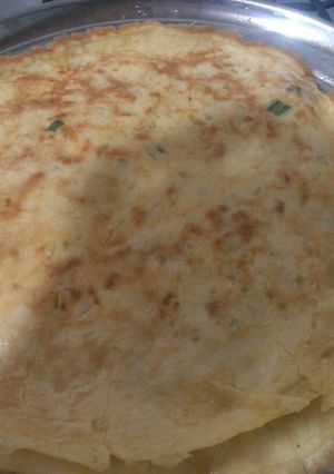 Una foto de Tortilla rápida de cebolla
