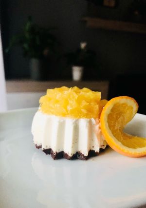 Narancszselés csokis pannacotta recept fotója