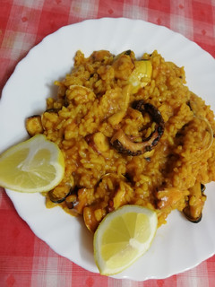 Una foto de Arroz con pulpo