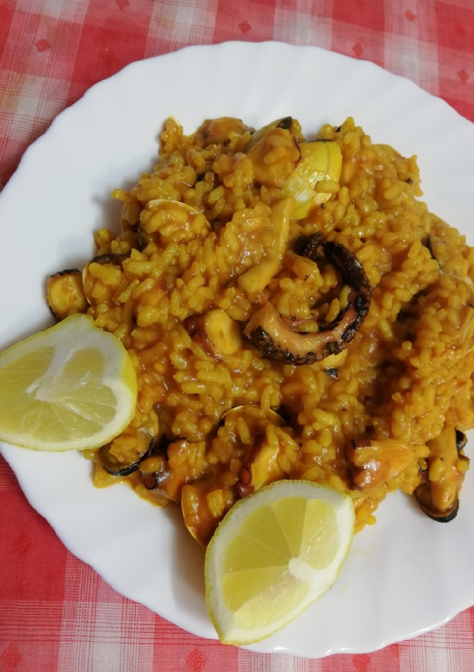 Una foto de Arroz con pulpo