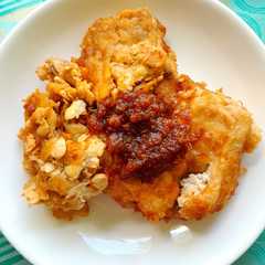 A picture of Tempe Tahu Penyet.