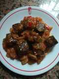 Sangre de pollo frita