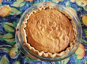Una foto de Tarta de frambuesas y frangipane