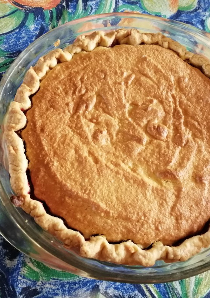 Una foto de Tarta de frambuesas y frangipane