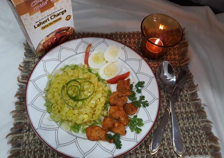 How to Prepare Perfect Macroni rice with charga bites