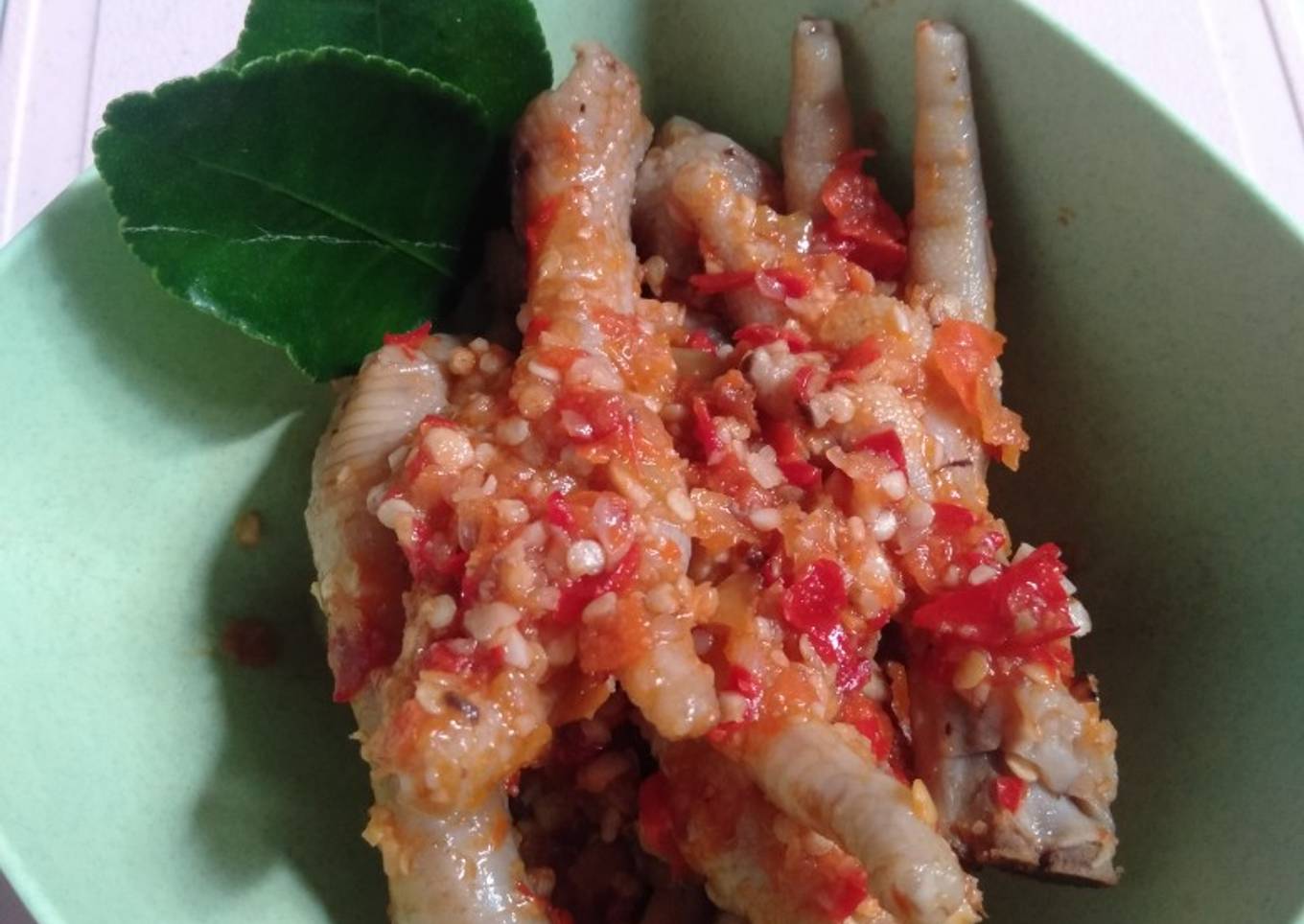 Ceker Pedas bumbu sederhana