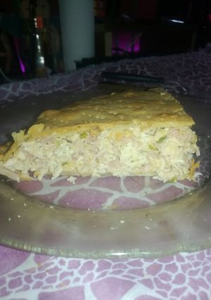 Una foto de Tarta de pollo con crema