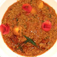 A picture of Mince meat curry.
