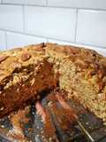 Torta Húmeda Integral de Manzanas y Almendras