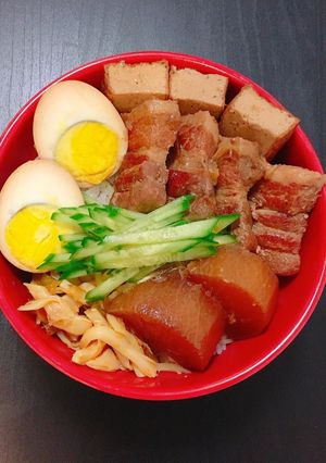 國民美食! 古早味台式控肉飯 的食譜成品照片