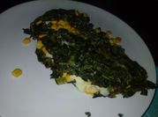 Una foto de omelette de choclo