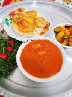 عکسی از دستور خورش دال عدس خوشمزه 👌😋 Dal lentil stew