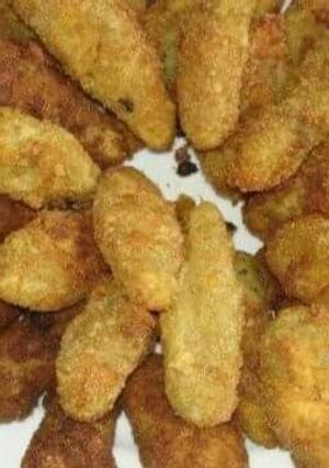 Una foto de Croquetas de plátano maduro