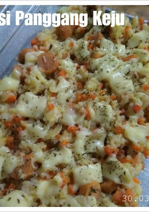 Foto resep Nasi Panggang Keju Sederhana