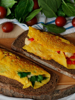 Una foto de Tortilla Francesa Rellena Sin Huevo y SIN Gluten