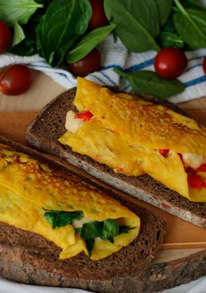 Una foto de Tortilla Francesa Rellena Sin Huevo y SIN Gluten