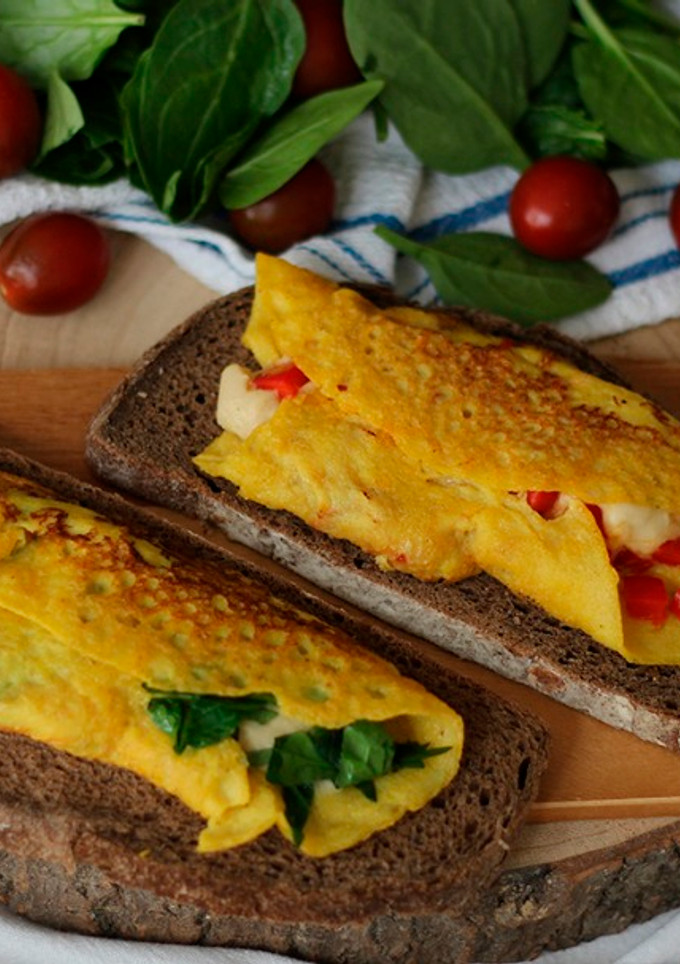 Una foto de Tortilla Francesa Rellena Sin Huevo y SIN Gluten