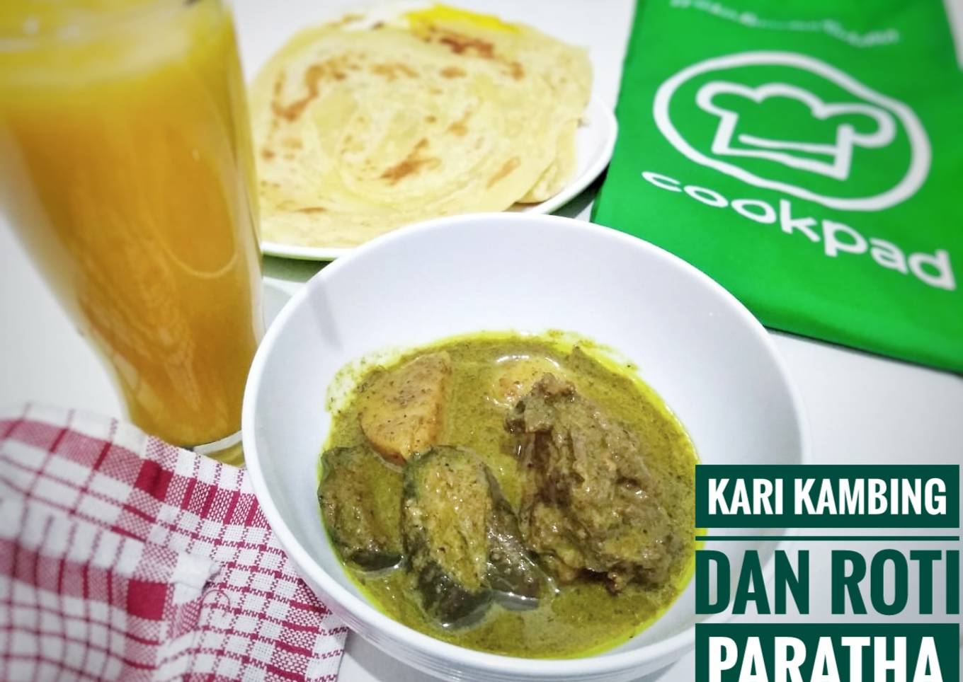 Kari kambing (no bau prengus) dan roti paratha