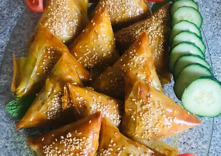 Briwat rellenas con verduras y atún🥟🥠