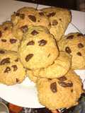 Galleta de avena y harina integral con chispas de chocolate 🍫🍪