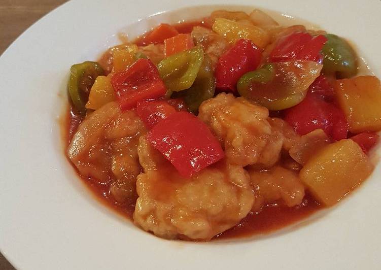 Simple Way to Serve Delicious Sweet and sour chicken