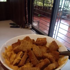 A picture of Delicious pasta without pasta.