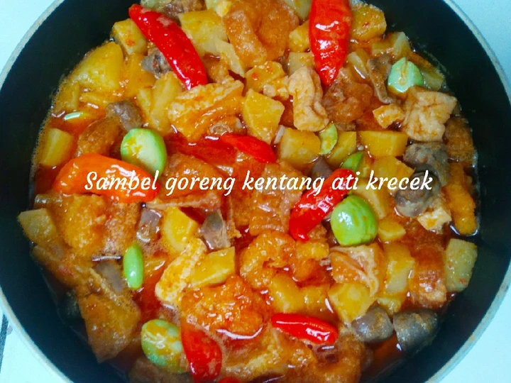 Cara Mudah Membuat Resep Sambel goreng kentang ati krecek bumbu instan yang Bisa Manjain Lidah Anti Ribet, Lezat