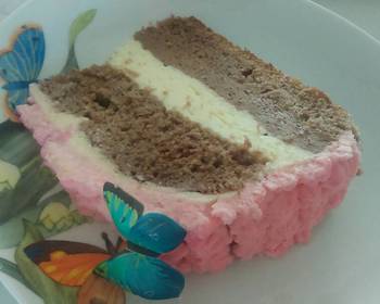 The New Way Prepare Recipe Double cream cake Yummy