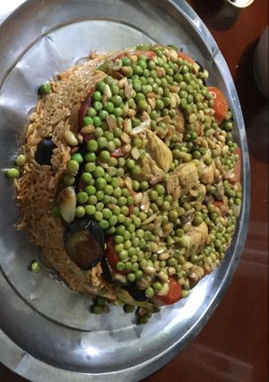 صورة لوصفة مقلوبة بالدجاج