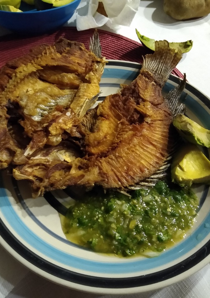 Una foto de Mojarras Fritas