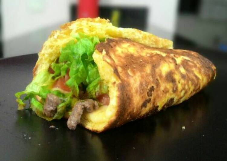 Wrap de Carne Low Carb - Tudogosreceitas