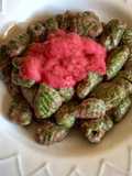 Gnocchi di Spinaci con Crema di Rapa Rossa