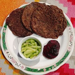 A picture of Ragi Onion Chilla.