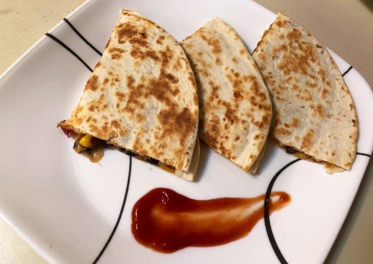 How to Cook Appetizing Veg quesadilla