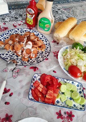 عکسی از دستور هات داگ پنیری😋