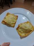 Raviolis keto de pollo y queso