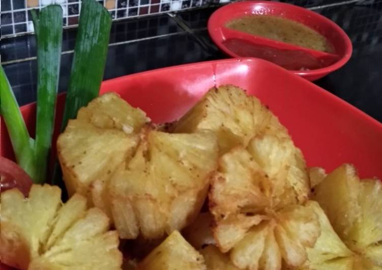 Singkong goreng melepuh