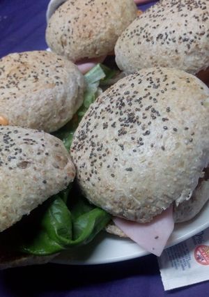 Una foto de Hamburguesas de pan integral