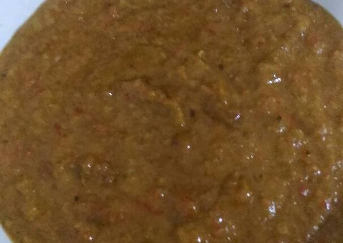 Cara Membuat Saus Kacang/Bumbu Sate Istimewa