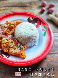 Foto resep Nasi Kulit Krispy Sambal Matah #GA.B ~ Week 21