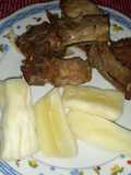 Chancho frito (con mandioca 🇵🇾) (kure chyryry en guarani)