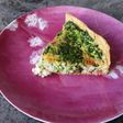 Quiche de jamón serrano, queso la Peral y espinacas