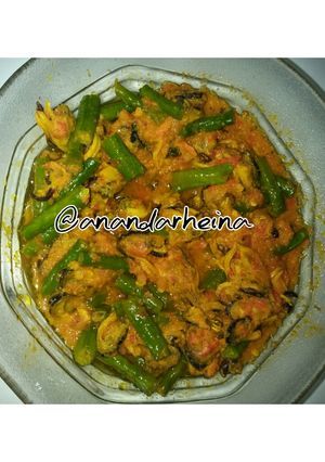 Foto resep Kerang laya bumbu kuning pedas
