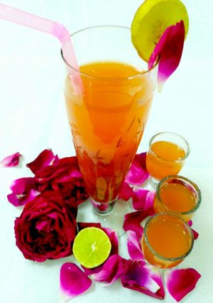 A picture of Poha Rose Mocktail.