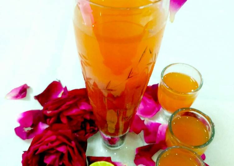 Steps to Cook Yummy Poha Rose Mocktail