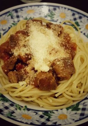 Una foto de Spaguetti con estofado