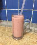Licuado de frutillas y banana