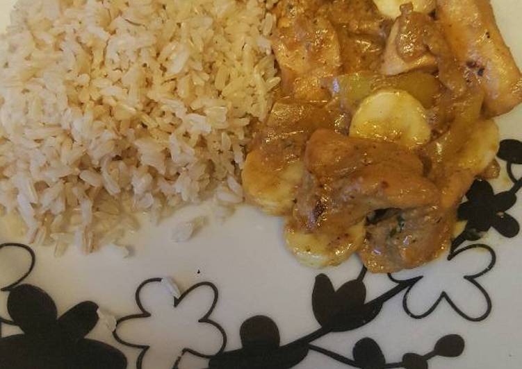 How To Use Chicken Korma Curry with Banana for 1 person